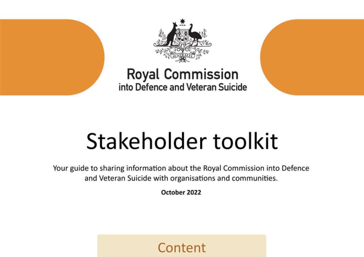 First Nations Stakeholder Resource Toolkit Royal Commission into